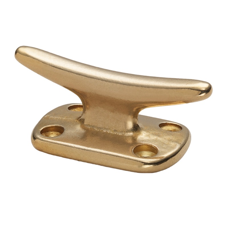 Whitecap Fender Cleat – Polished Brass – 2 [S-0976BC]