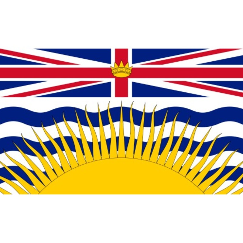 British Columbia Flags|18″ X 9″|24″ X 12″|36″ X 18″|54″ X 27″|72″ X 36″