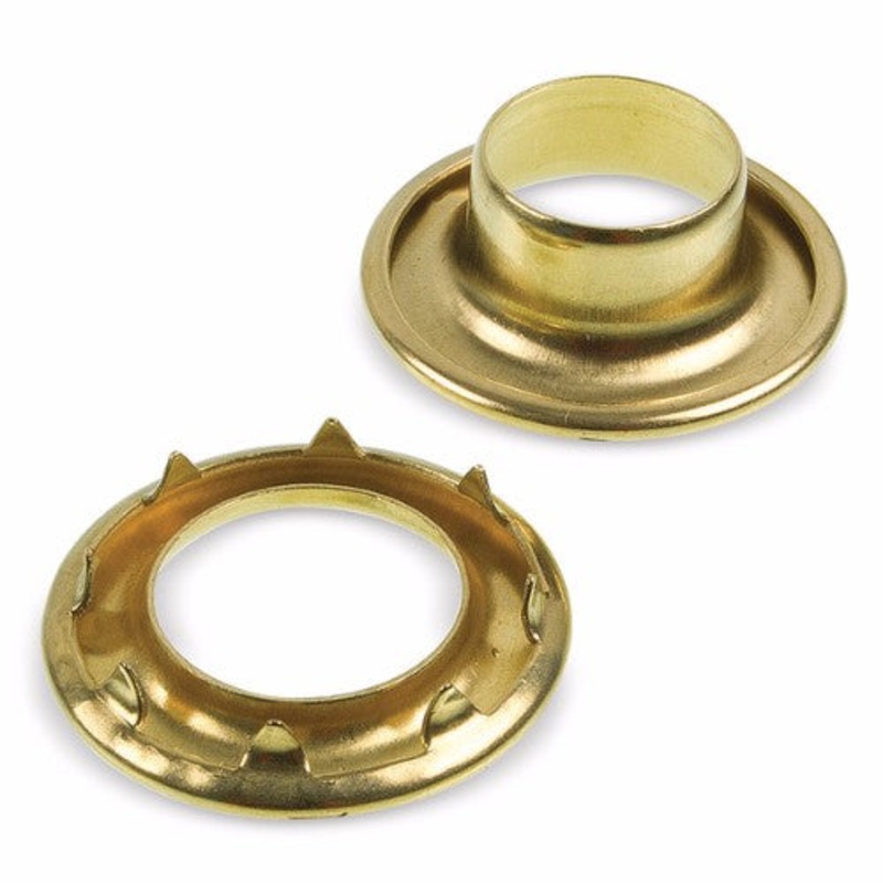 Brass Gromets|1/4 (G2-0)|5/16 (G2-1)|3/8 (G2-2)|7/16 (G2-3)|1/2 (G2-4)