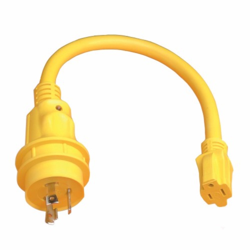 Marinco – Pigtail  Adapter 30A Male to 15A Female