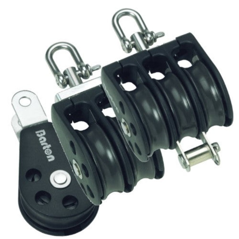 Barton Size 1 Blocks|Double Fixed Eye|Double Fixed Eye with Becket|Double Swivel with Becket|Double with Swivel|Single Fixed Eye|Single Rev Shackle with Becket|Single Stand Up Block|Single Swivel|Single Swivel with Becket|Single Upright|Triple Swivel|Trip