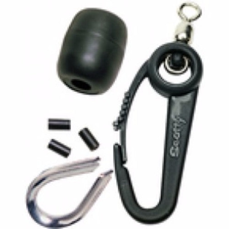 Scotty Terminal Kit with Snap Hook, Bumper, & 3 Sleeves