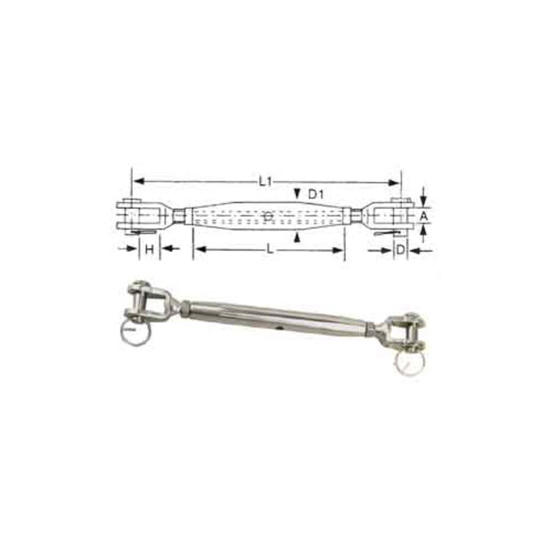 Cruiser Stainless Steel J&J Pipe Turnbuckles