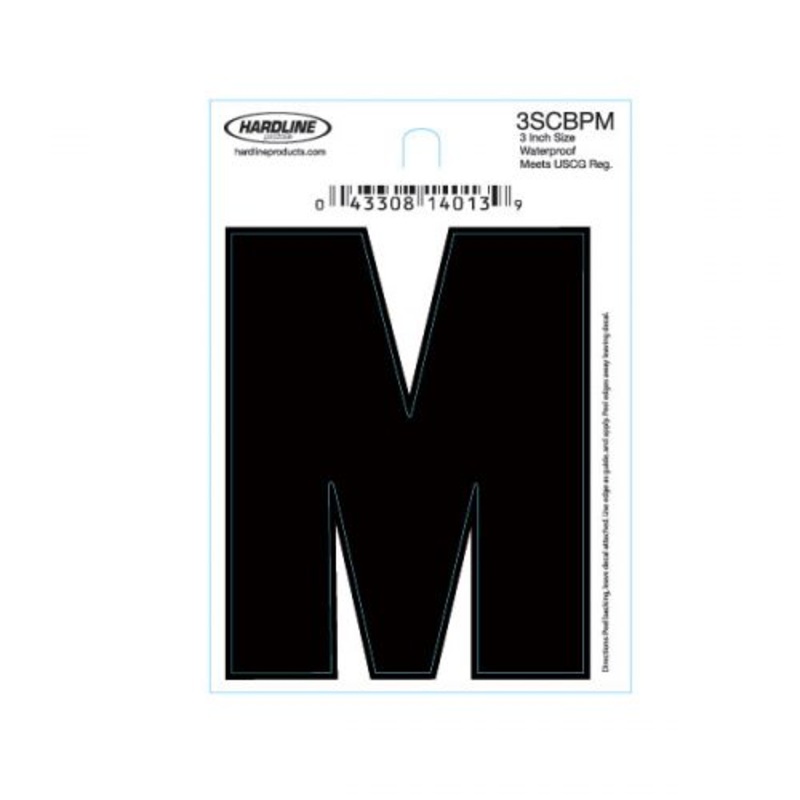 Dyer Boat Letter Solid Black – Single Pack