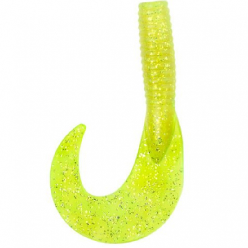 Gibbs Delta Hali Hawg Grubs 8|8″ Chartreuse 2pk|8″ Glow 2pk|8″ Black 2pk|8″ Ultra Violet 2pk|8″ White 2pk