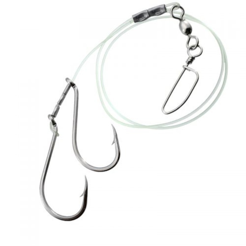 Gibbs Halibut Rig – Perlon w/ Snap 9/0 Single Hooks