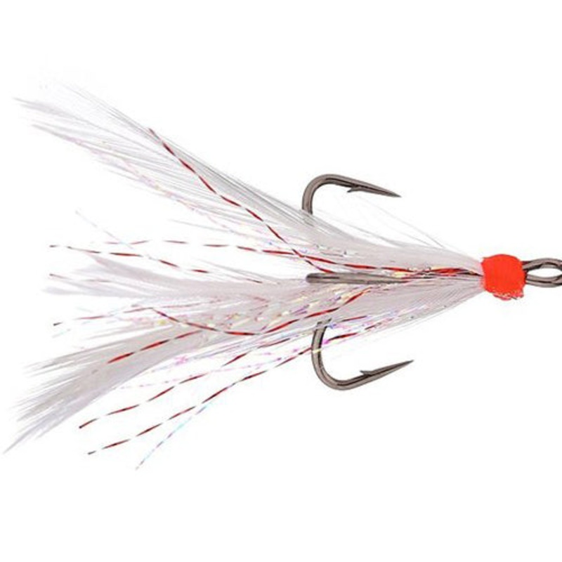 Mustad Feathered Treble Hooks 2 Pack – Size 2