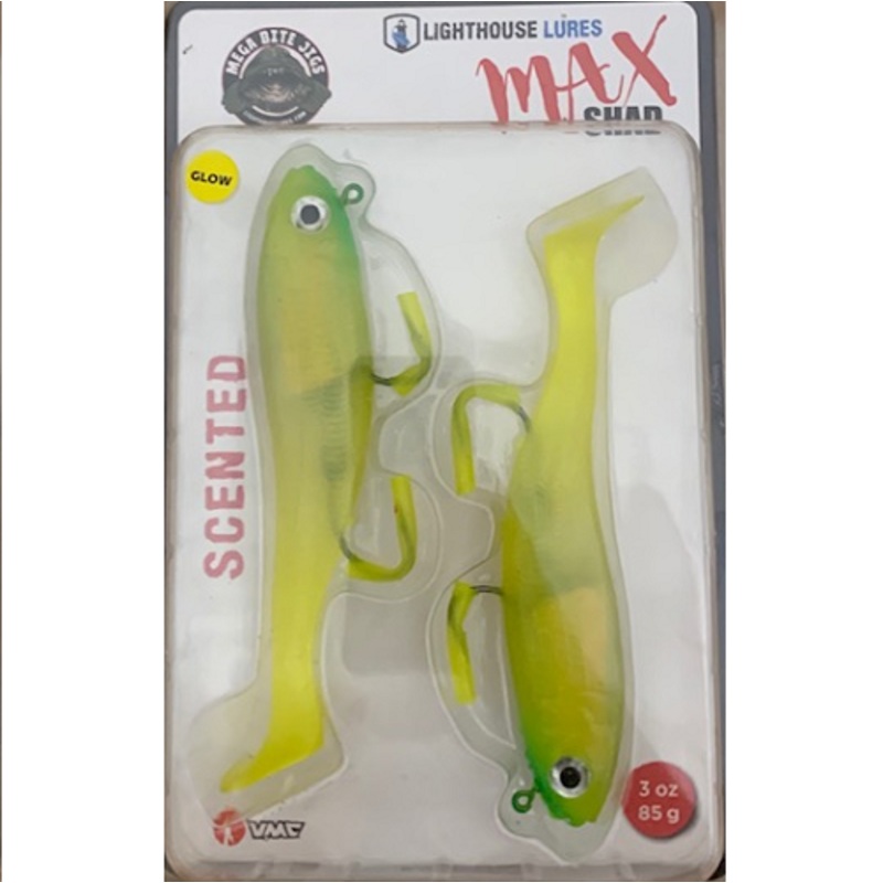 Lighthouse Max Shad 3oz Swimtail – Bazooka