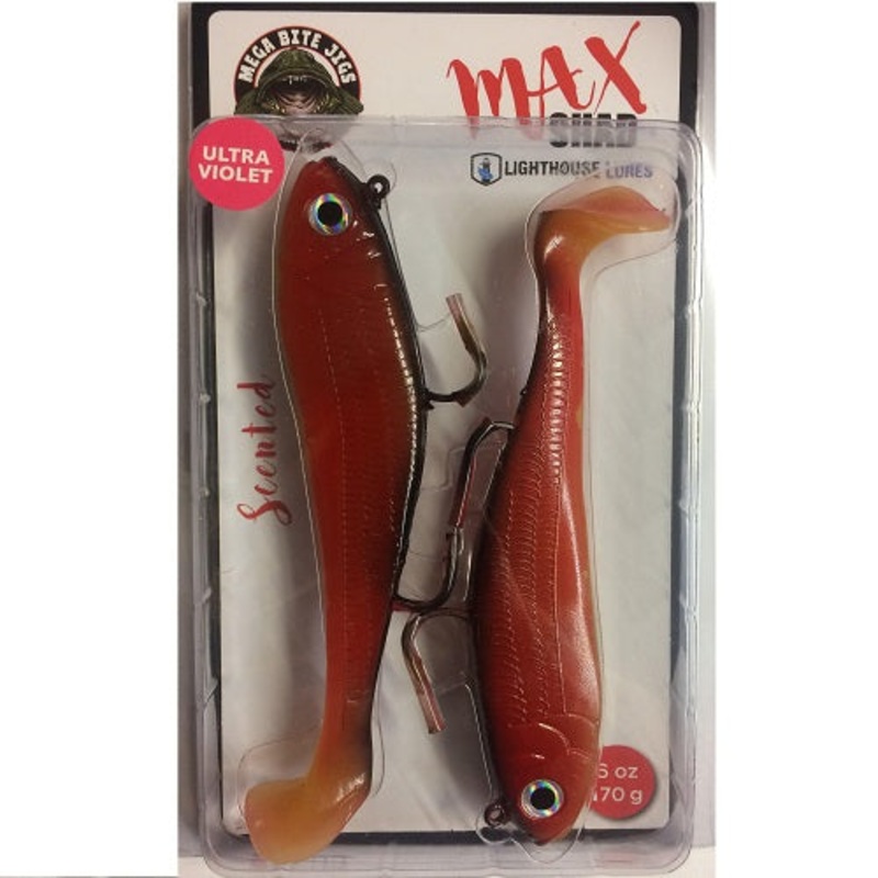Lighthouse Max Shad 6oz Swimtail – Georgia Brown