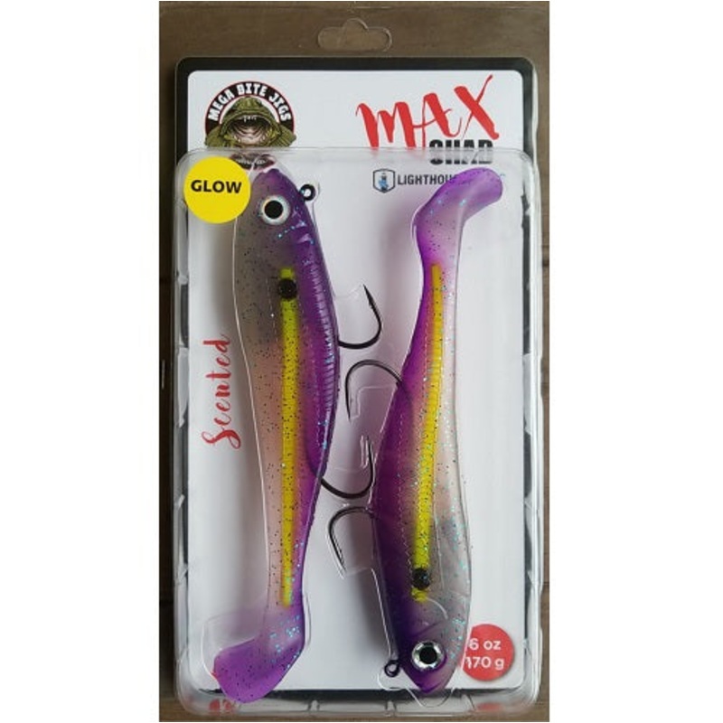 Lighthouse Max Shad 6oz Swimtail – Purple Morris