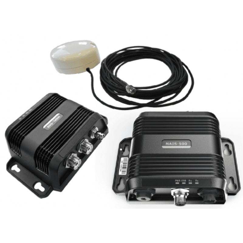 Navico NAIS-500 Class B AIS Transceiver With NSPL-500 Antenna Splitter and External GPS Antenna