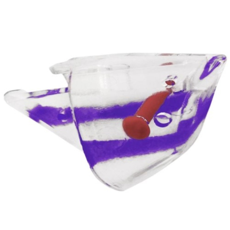 Rhys Davis Bulletroll Clear UV Purple Flash Teaser Head