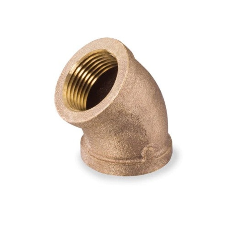 Brass 45 Degree Pipe Elbow|1 1/2″|1 1/4″|1″|1/2″|1/4″|3/4″|3/8″