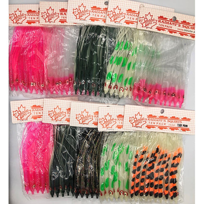 Hoochies Assorted Needlefish 10 x 10 Pack