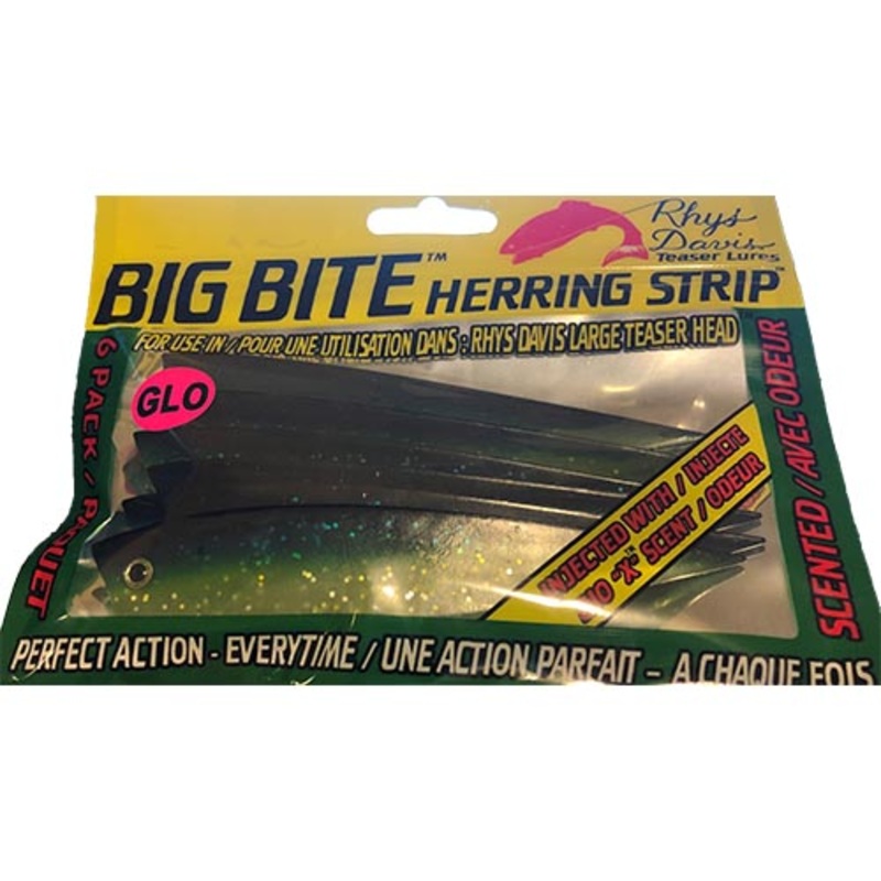 Rhys Davis Big Bite Herring Strip 6pk – Glow Herring Aid