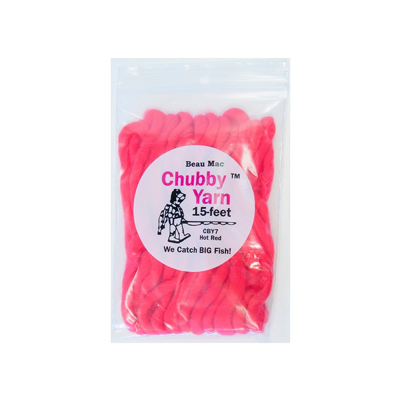 Beau Mac Chubby Yarn 15′ – Hot Red