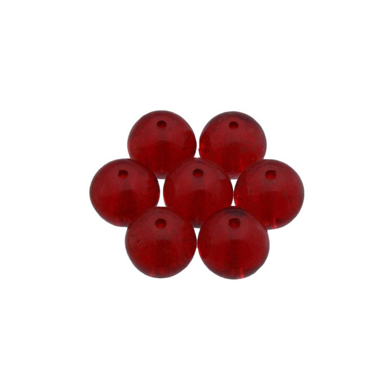 Delta Tackle Beads 8mm Ruby Red 30pack