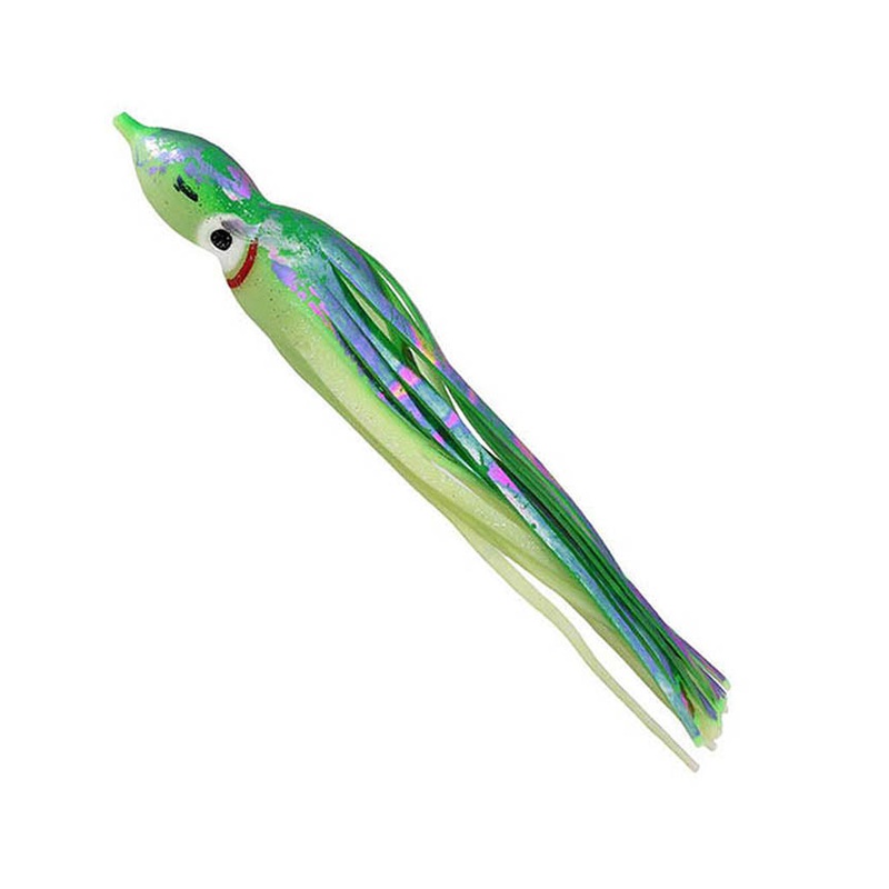 Gibbs Delta 9 Jumbo Rigged Squid – Green Oil Slick