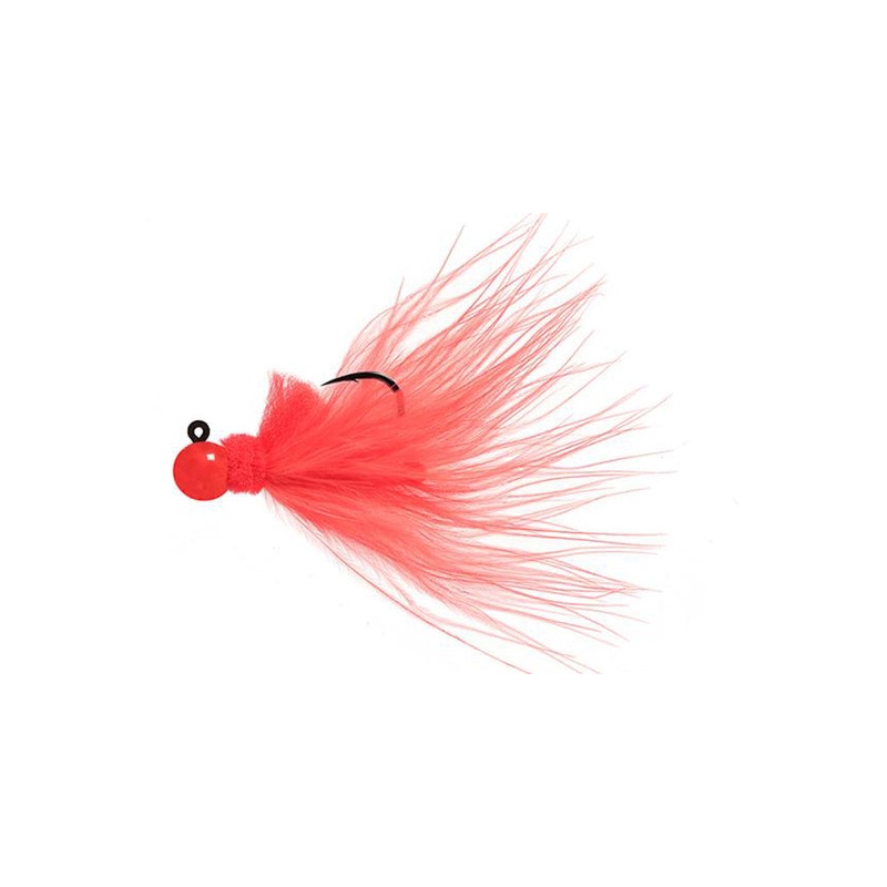 Hawken Aerojig Marabou Jig – 1/8 oz Flame #109