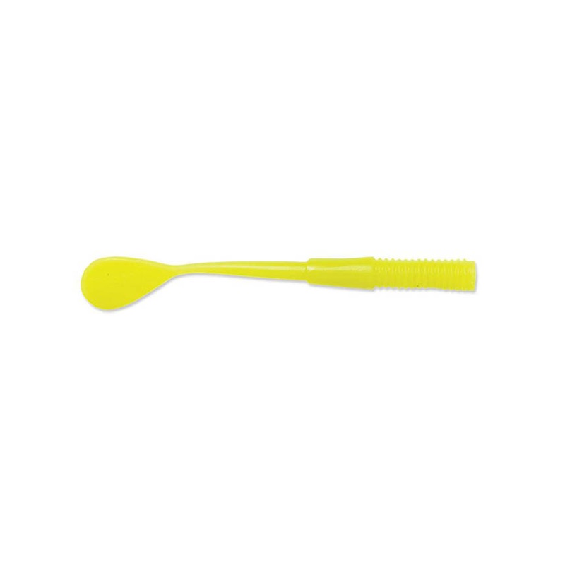Luhr Jensen Steelhead Paddle Tail Worm 4 – UV Fluorescent Chartreuse