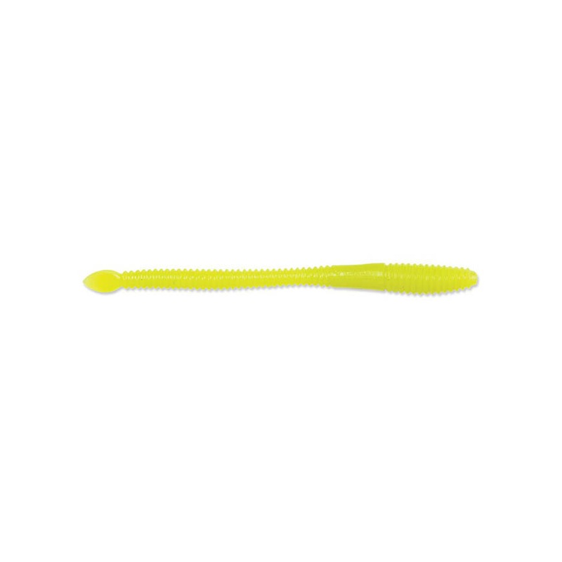 Luhr Jensen Steelhead Spade Tail Worm 4.5 – UV Fluorescent Chartreuse