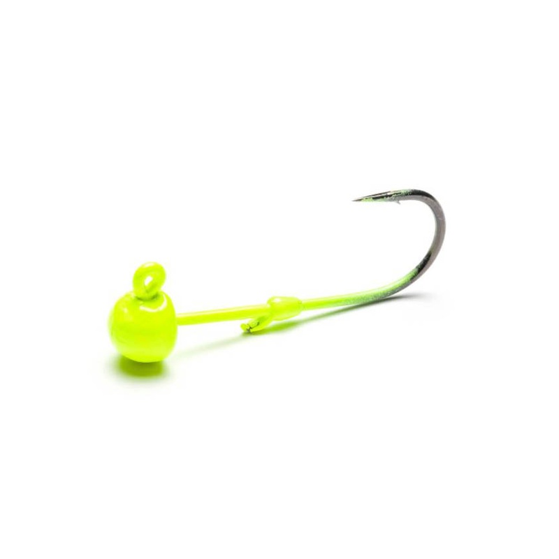Mustad Addicted Worm Head 1/8oz – Chartreuse