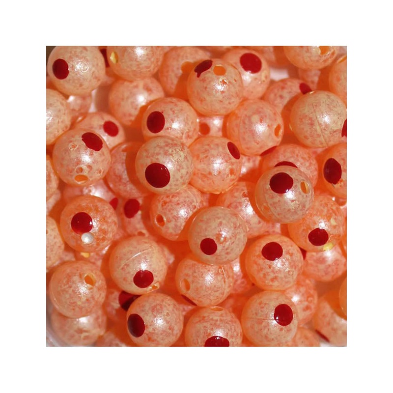TroutBeads Blood Dot Eggs – Peachy King Roe