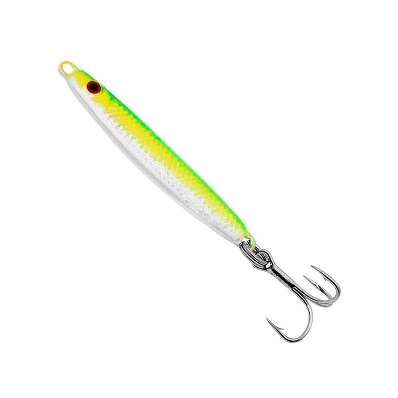 Gibbs Minnow Jig – Green Yellow White