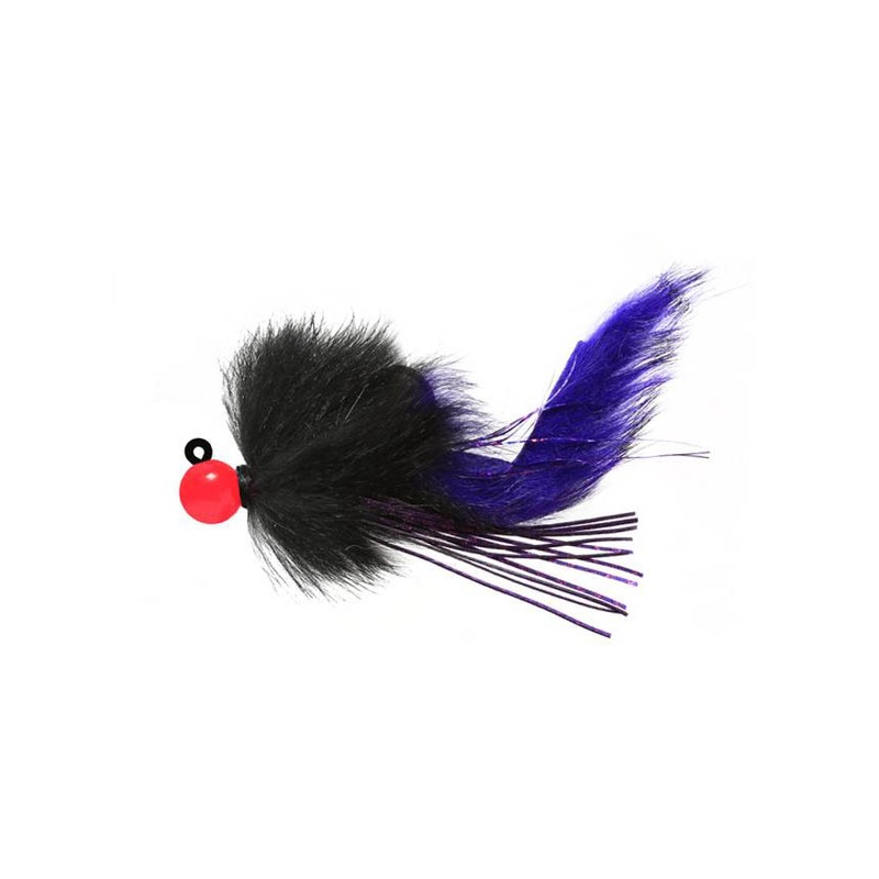Hawken Aerojig – 1/2 oz Cerise with Black & Purple Body #8