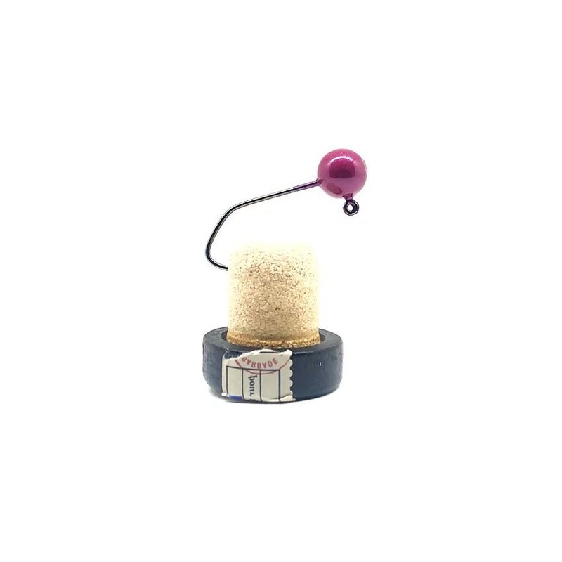 Jig Geek Jig Head Cran Razz|1/2oz with 3/0 Hook 4pk|1/8oz with 1/0 Hook 5pk
