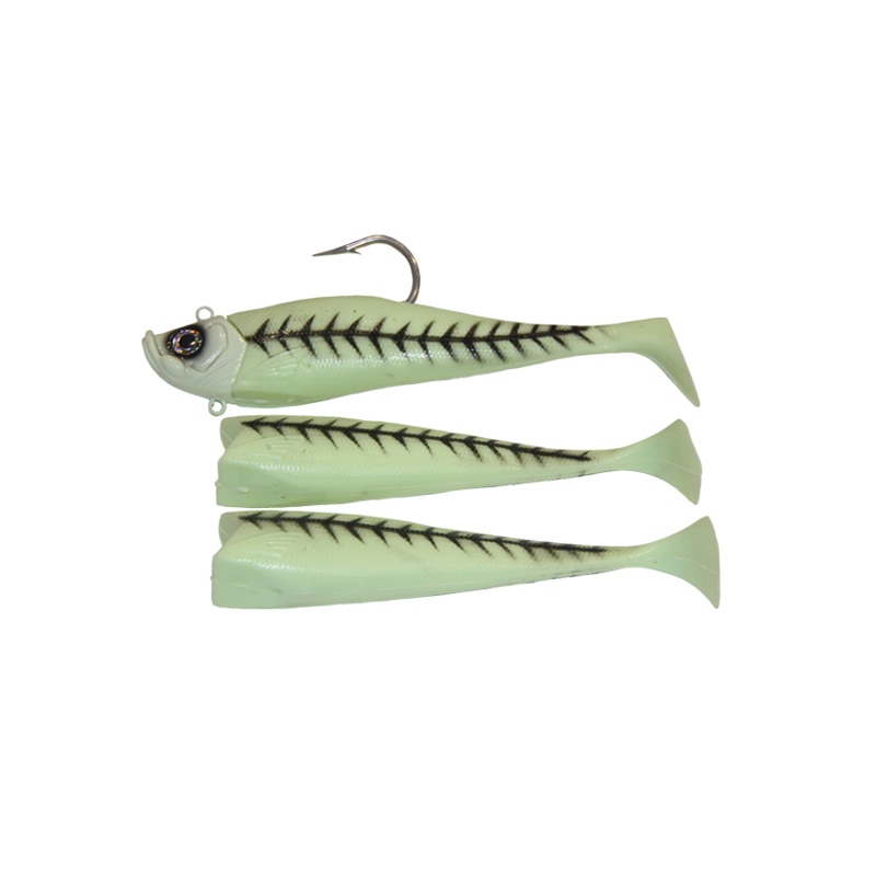 Lighthouse Lures 14oz MegaBite Swimtail Jig – Glow Hurricane