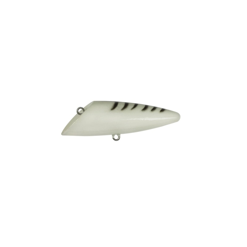 Luhr Jensen Original J-Plug – #2 Black Ladder Glow White