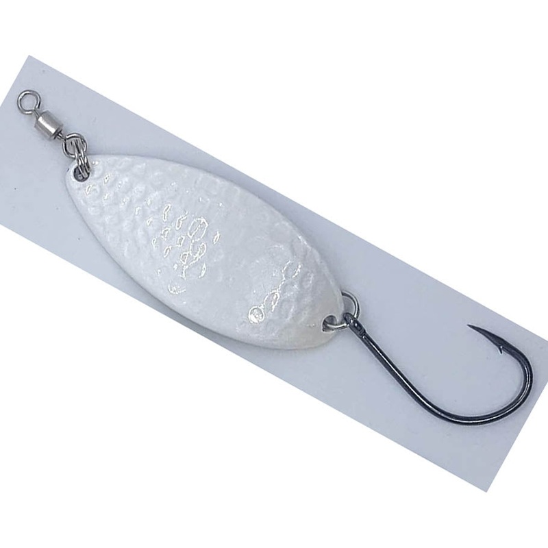 Prime Lures Oval Spoon 5/8oz – Pearl