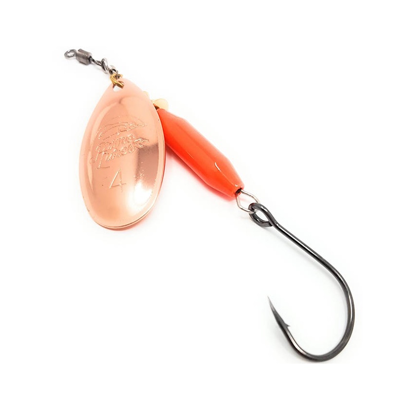 Prime Lures Weighted Spinner #5 – Copper & Orange