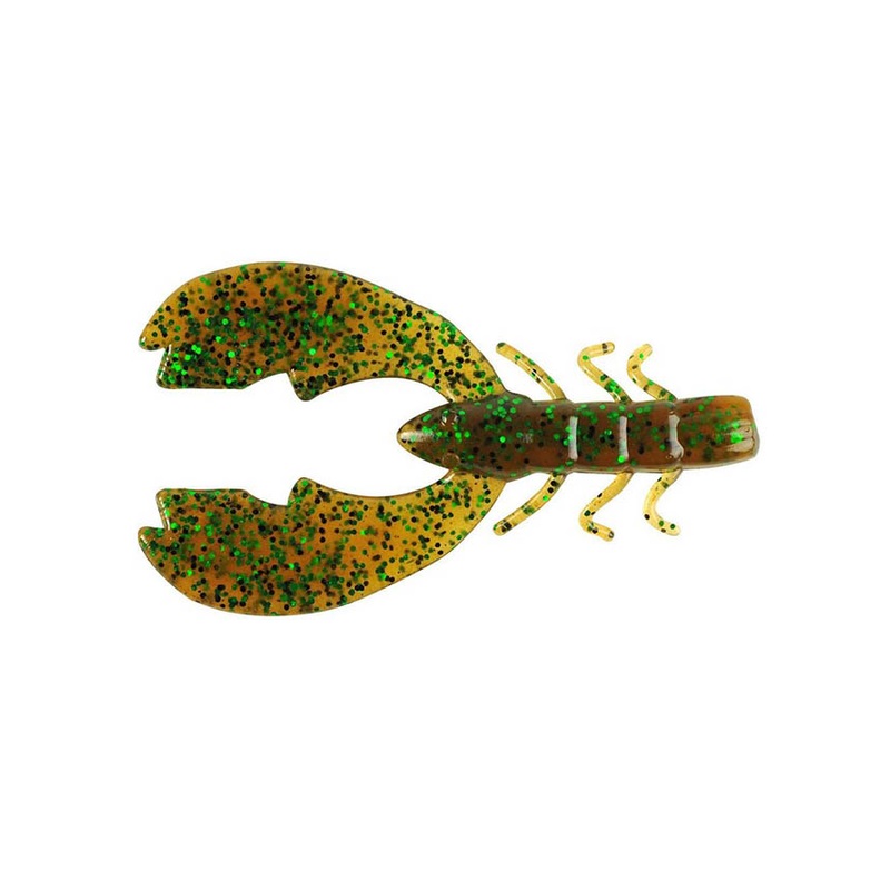 Berkley PowerBait Chigger Craw 3 – Green Pumpkin Fleck