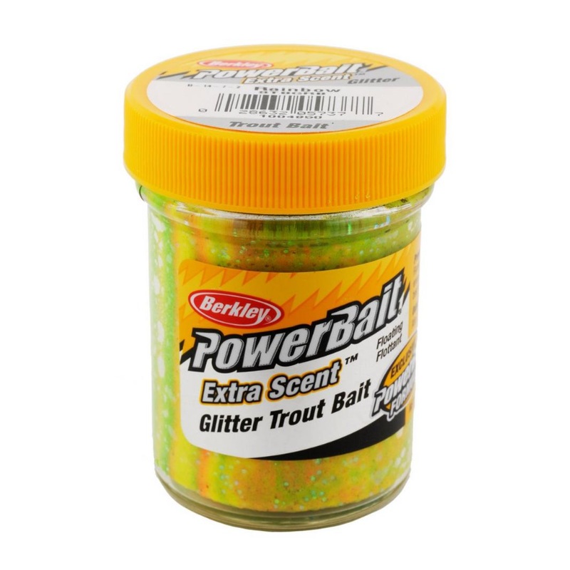 Berkley PowerBait Extra Scent Glitter Trout Bait – Rainbow