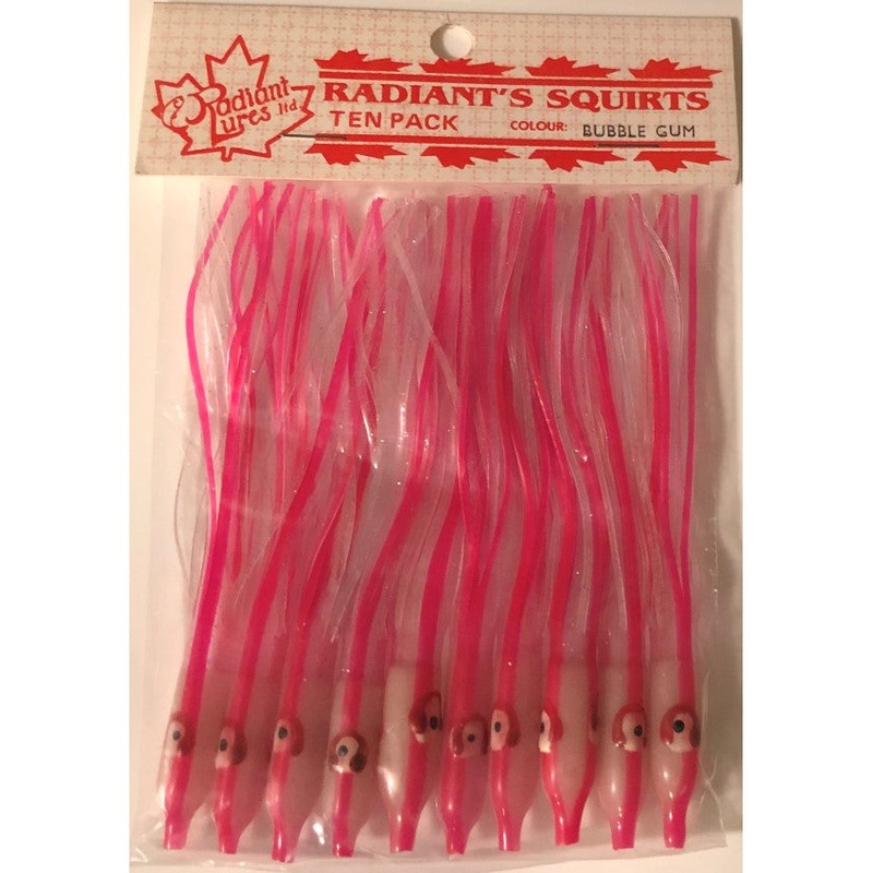 Radiant Needlefish Hoochies 10 Pack – Bubble Gum