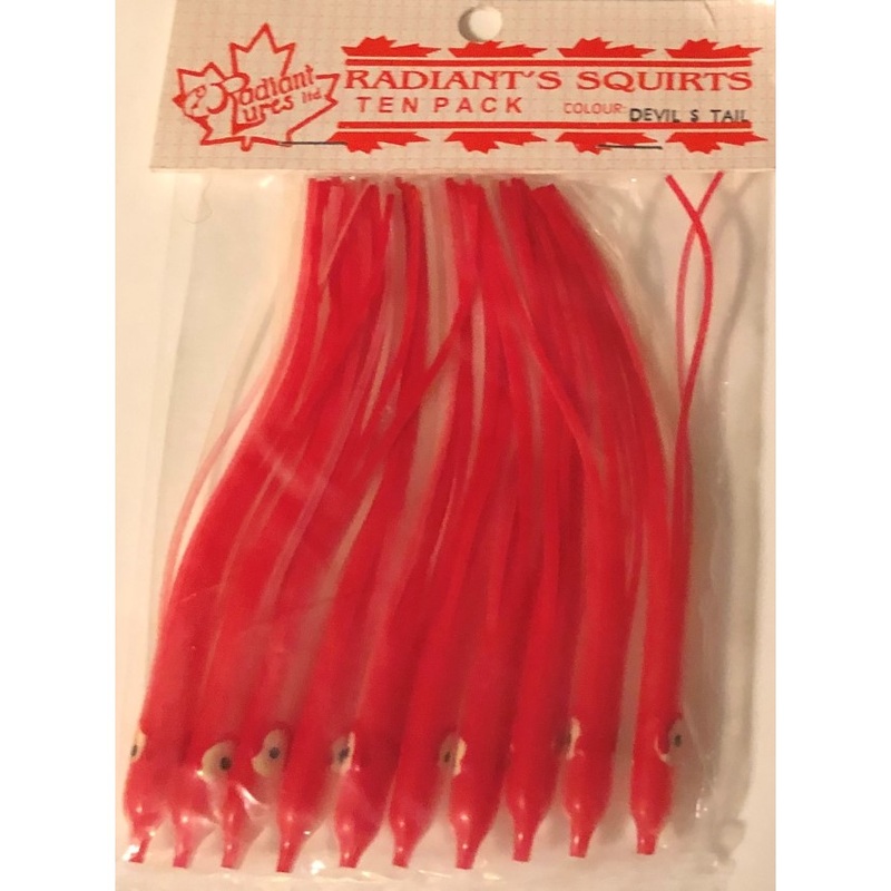 Radiant Needlefish Hoochies 10 Pack – Devil’s Tail