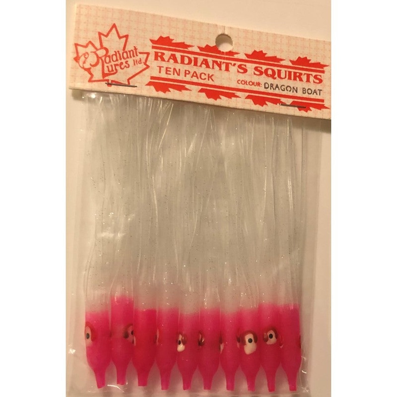 Radiant Needlefish Hoochies 10 Pack – Dragon Boat