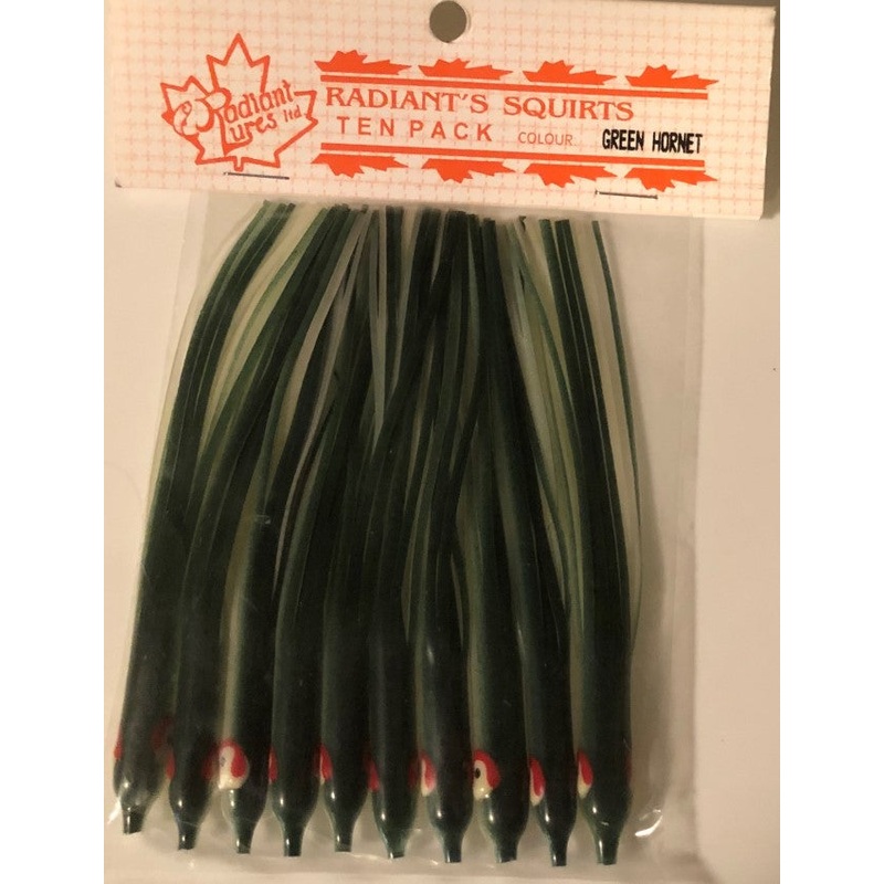 Radiant Needlefish Hoochies 10 Pack – Green Hornet