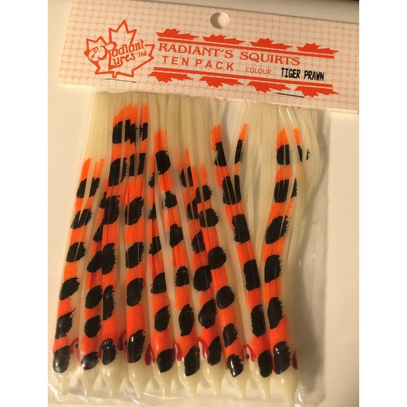 Radiant Needlefish Hoochies 10 Pack – Tiger Prawn