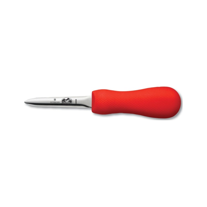 Victorinox 3 Boston Style Oyster Knife with Red Handle