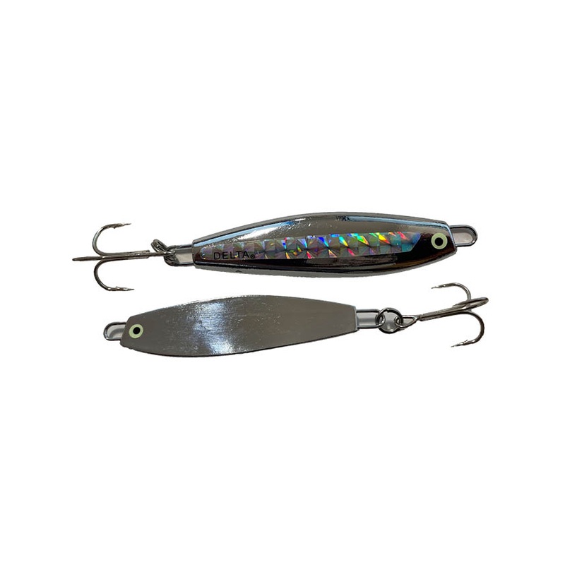 Delta Half Jig – Chrome with Prism Tape