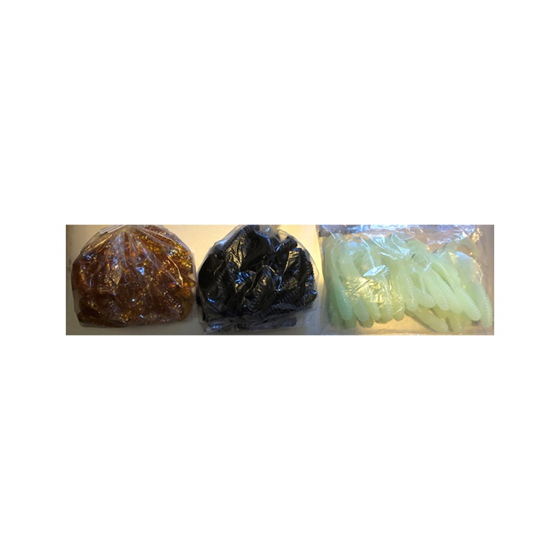 Gibbs Curly Tails 4 – 25 Pack|Glow|Black