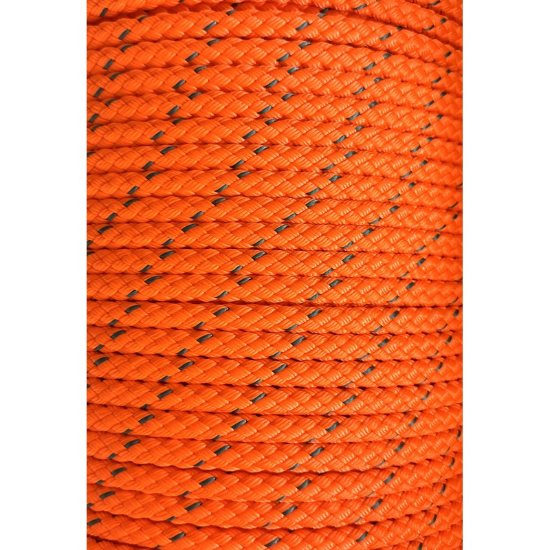 NovaBraid NovaLite Floating Line – Orange with Teal Tracer