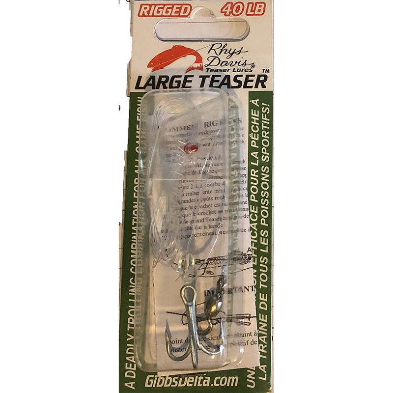 Rhys Davis Large Teaser Rigged 40lb – Clear