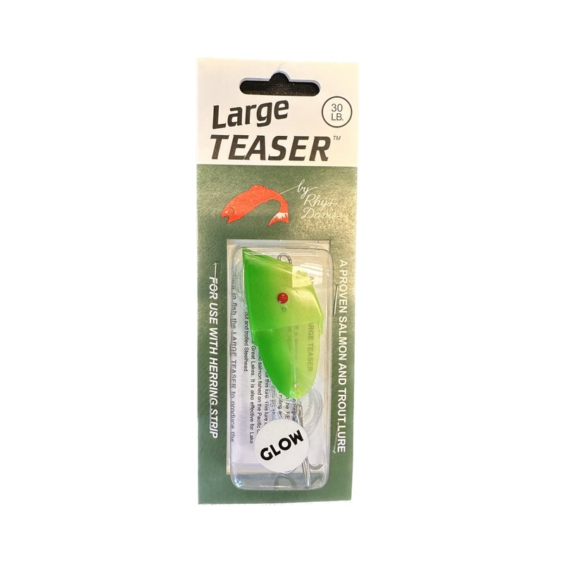 Rhys Davis Large Teaser Rigged 40lb – Glow Green Chartreuse