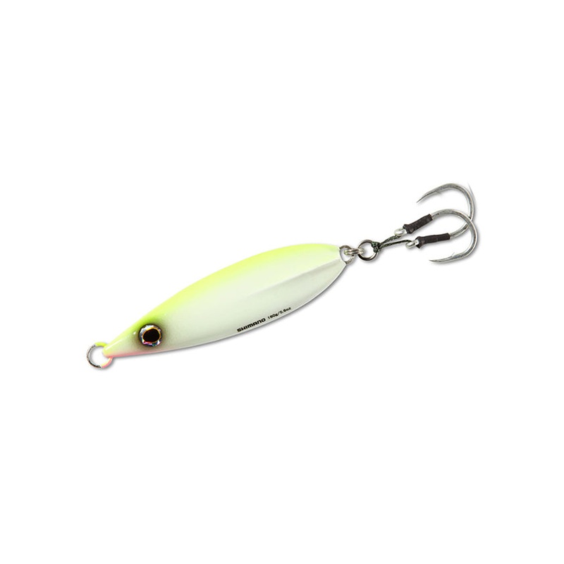 Shimano Butterfly Flat Fall Jigs – Chartreuse White