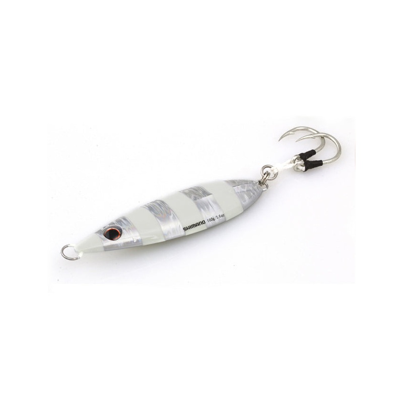 Shimano Butterfly Flat Fall Jigs – Zebra Glow
