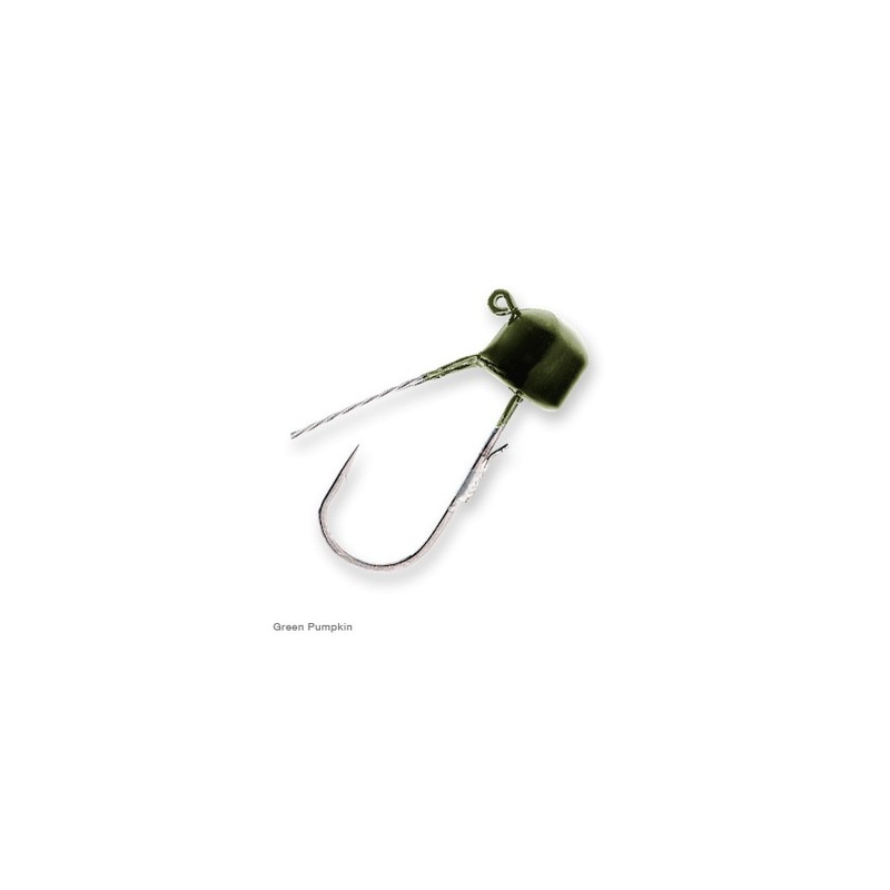 Z-Man Finesse ShroomZ Weedless Ned Rig Jigheads – 1/10oz – Green Pumpkin